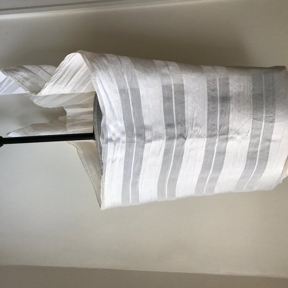 Vintage GUCCI Silk Large Scarf Wrap Cream Ivory - Picture 4 of 6